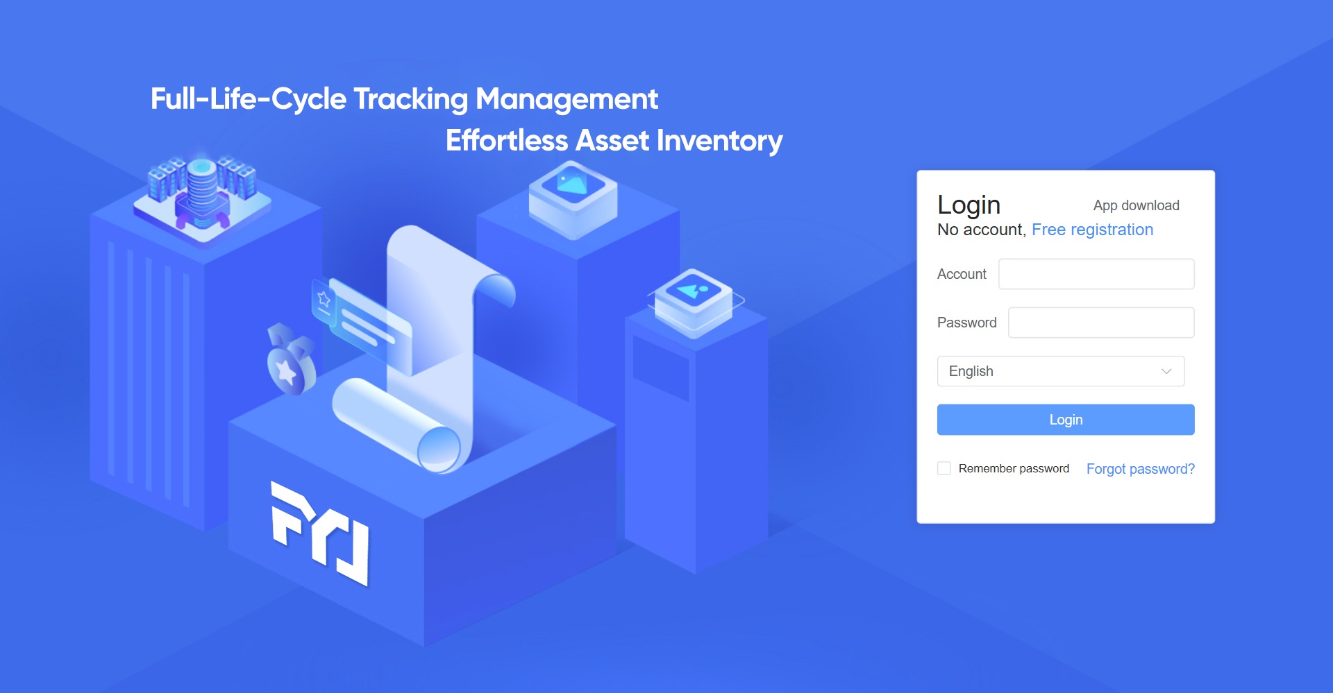 ashboard view of enterprise RFID asset management software showing real-time tracking and automated depreciation reports