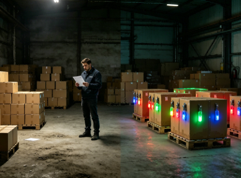 From A comparison between a dark, confusing flat warehouse and one illuminated by FYJ Sound and Light tags.