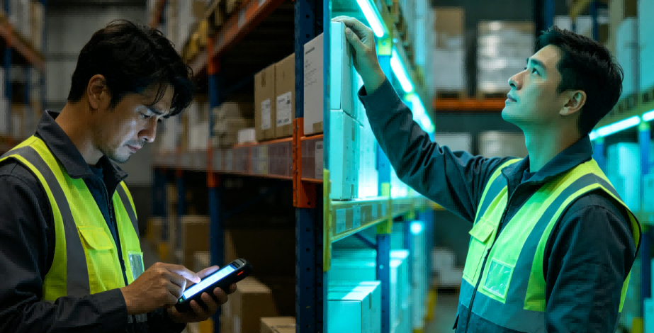 Résoudre la lassitude liée au passage de l'écran au rayon : pourquoi les étiquettes visuelles et acoustiques multicolores représentent l'avenir de la préparation de commandes en e-commerce ?