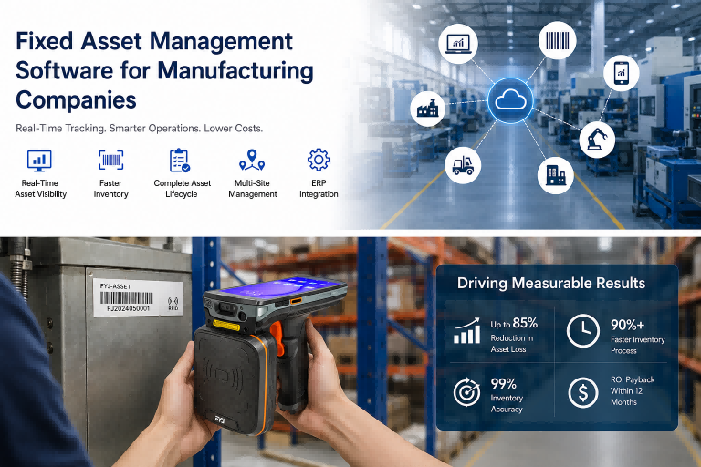 fixed asset management software for manufacturing companies What is fixed asset management software? How does RFID asset tracking work? Barcode vs RFID Manufacturing asset management Asset lifecycle management Best asset tracking software RFID inventory management Enterprise asset management